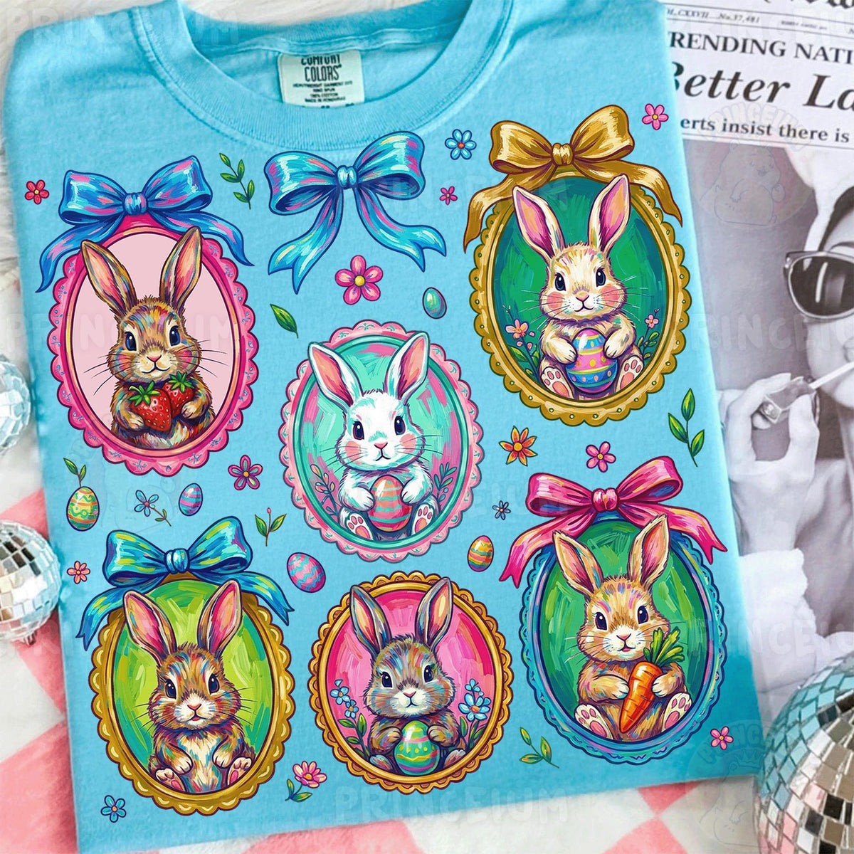 Pastel Easter Bunny Cameos