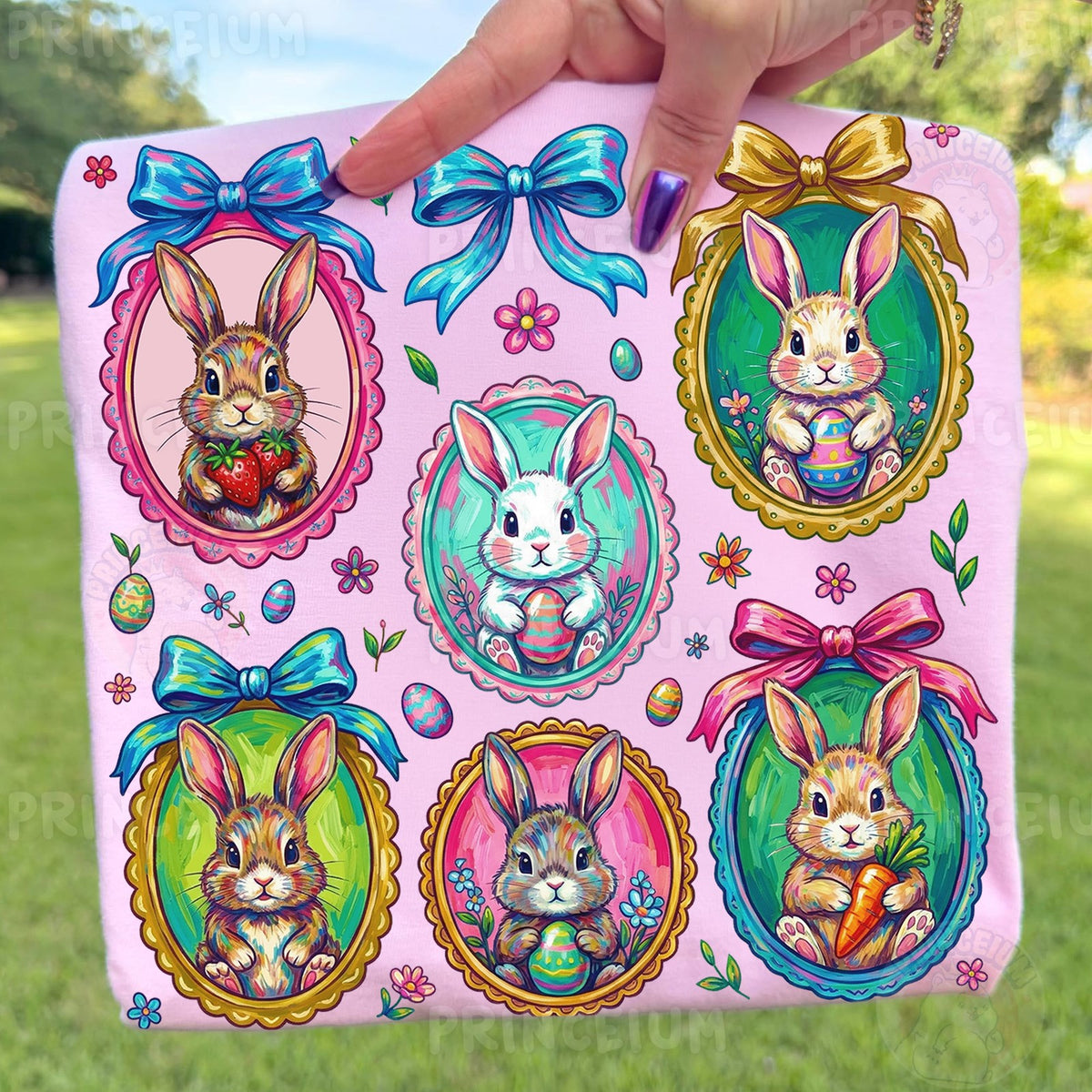 Pastel Easter Bunny Cameos