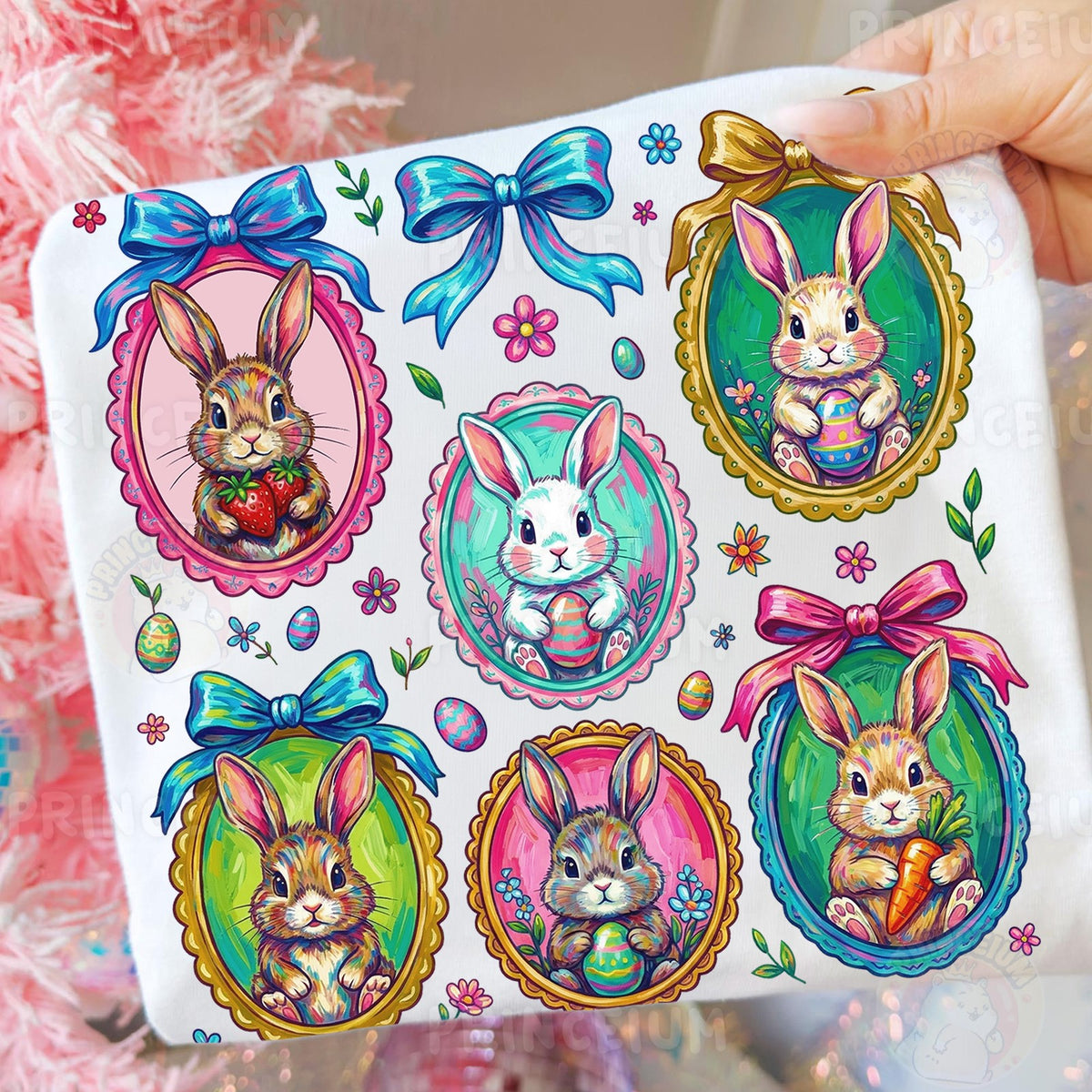 Pastel Easter Bunny Cameos