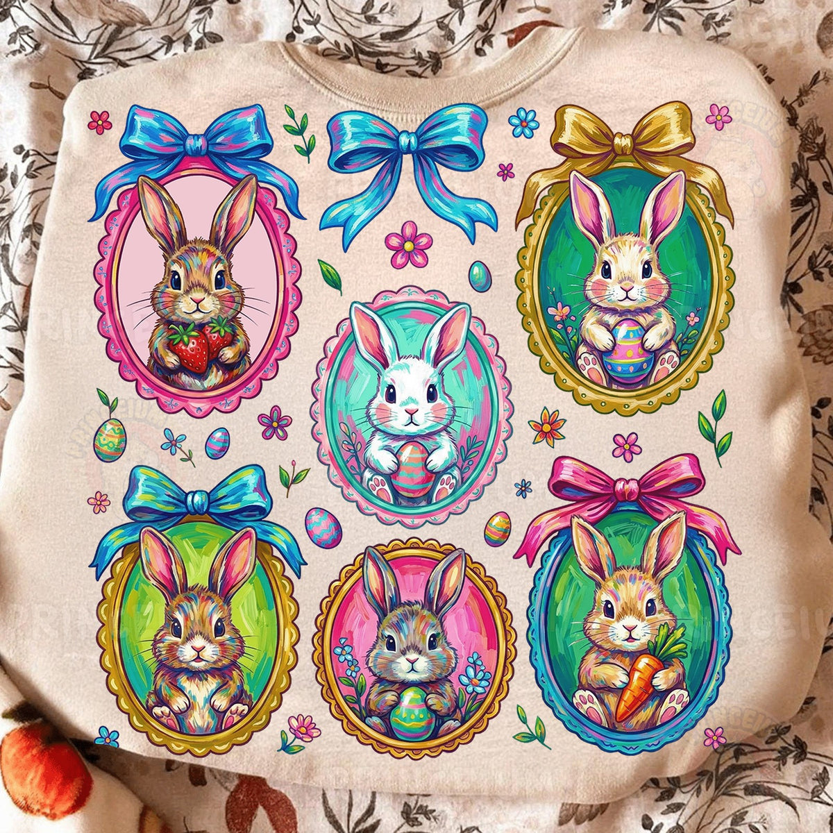 Pastel Easter Bunny Cameos