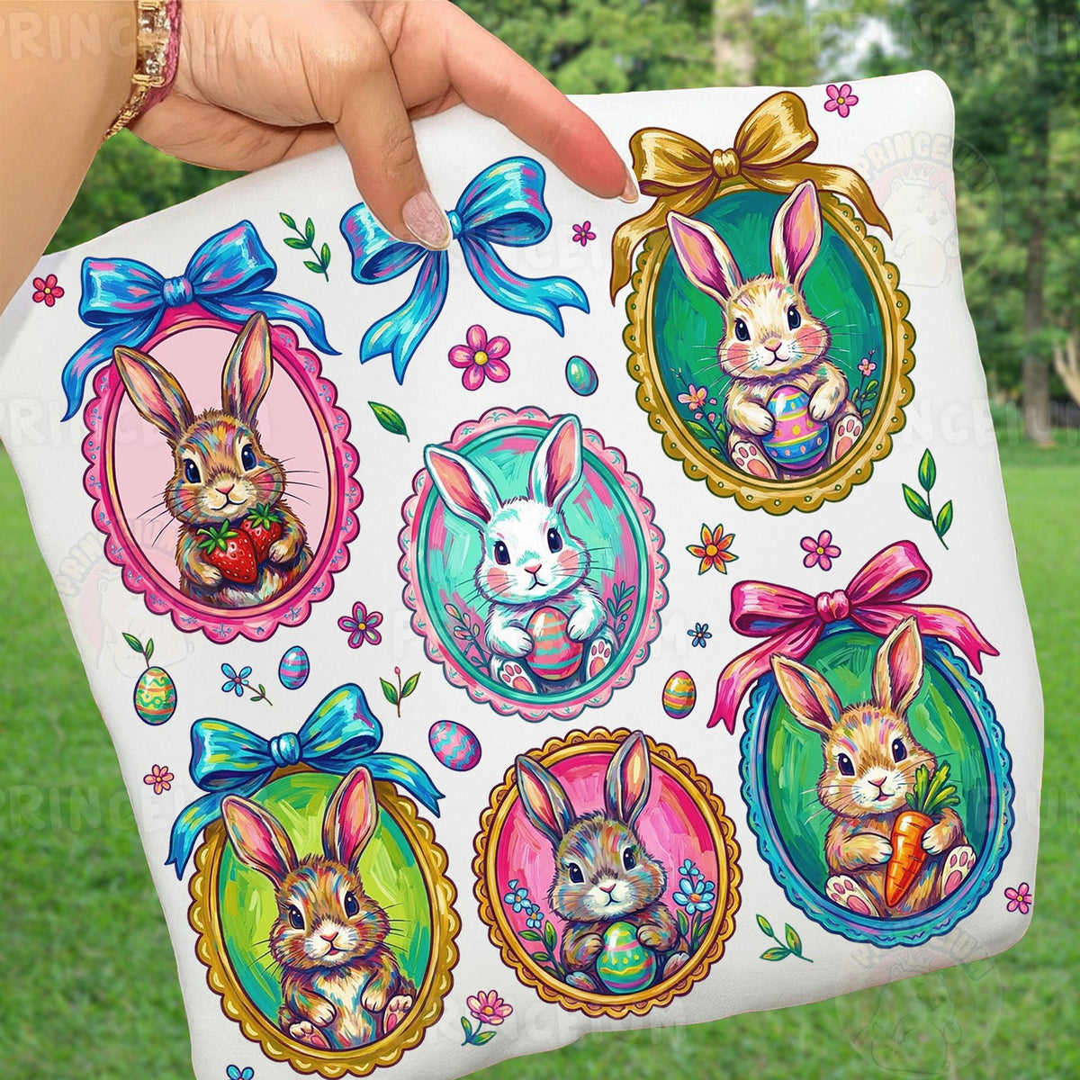 Pastel Easter Bunny Cameos