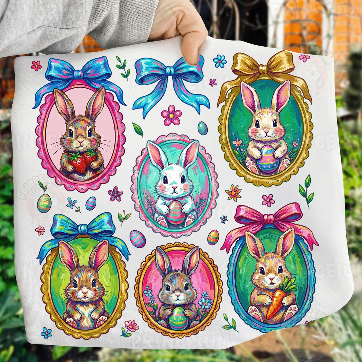 Pastel Easter Bunny Cameos
