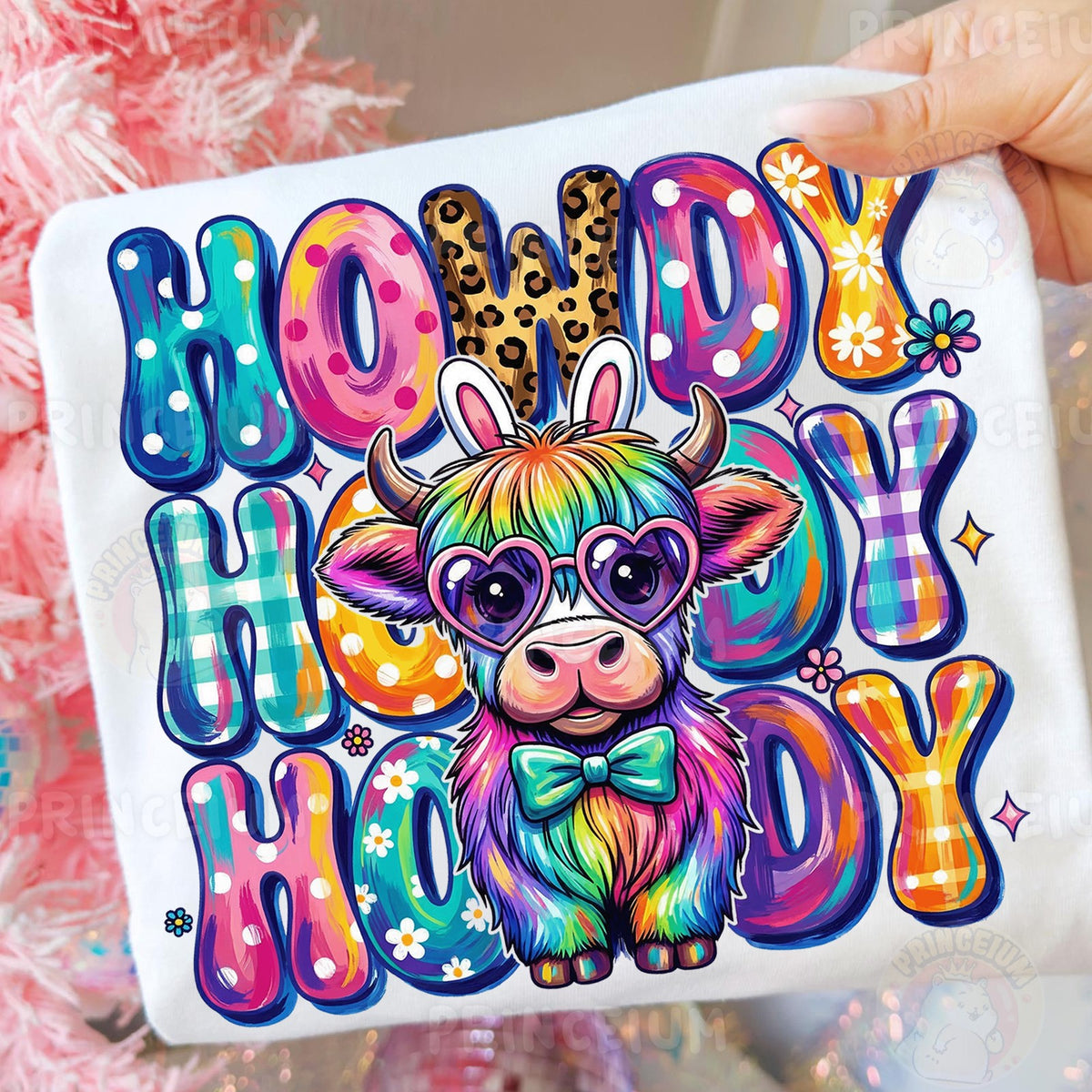 Howdy Easter Highland Cow