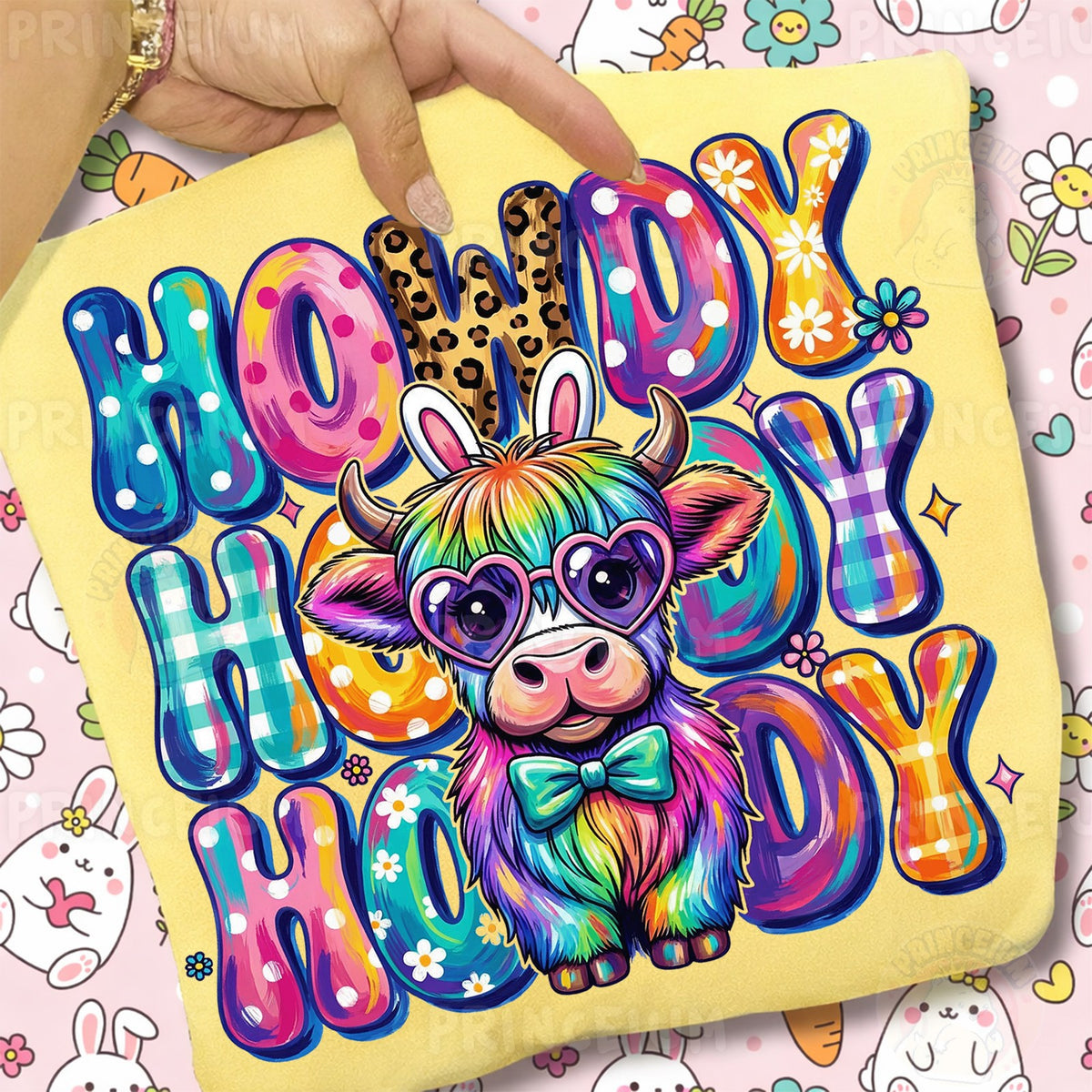 Howdy Easter Highland Cow