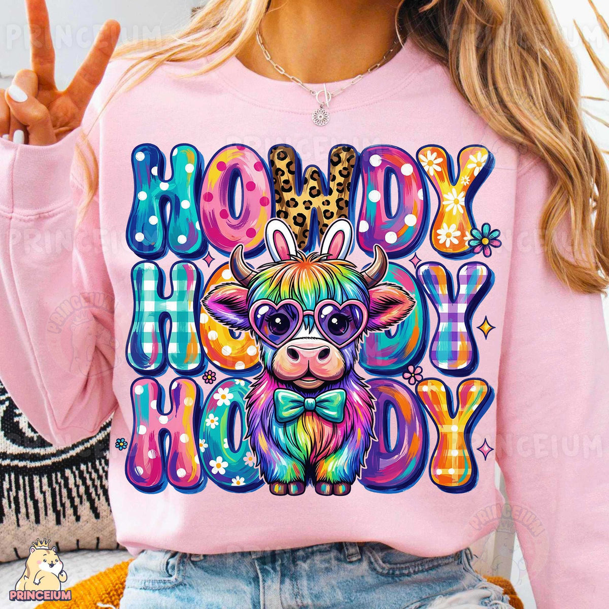 Howdy Easter Highland Cow