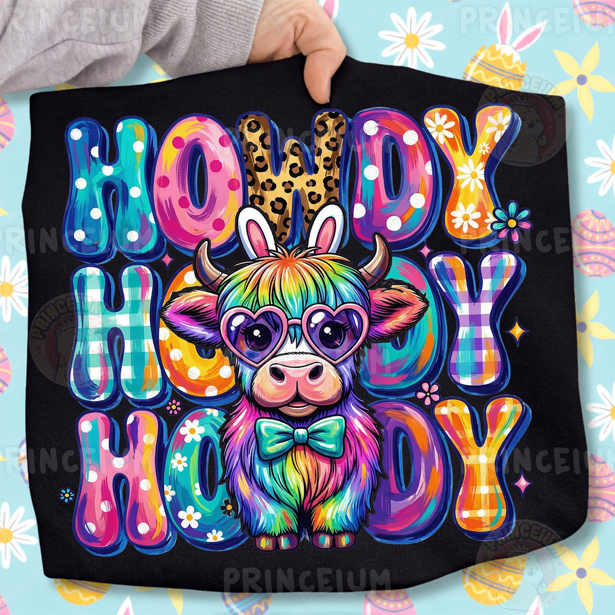 Howdy Easter Highland Cow