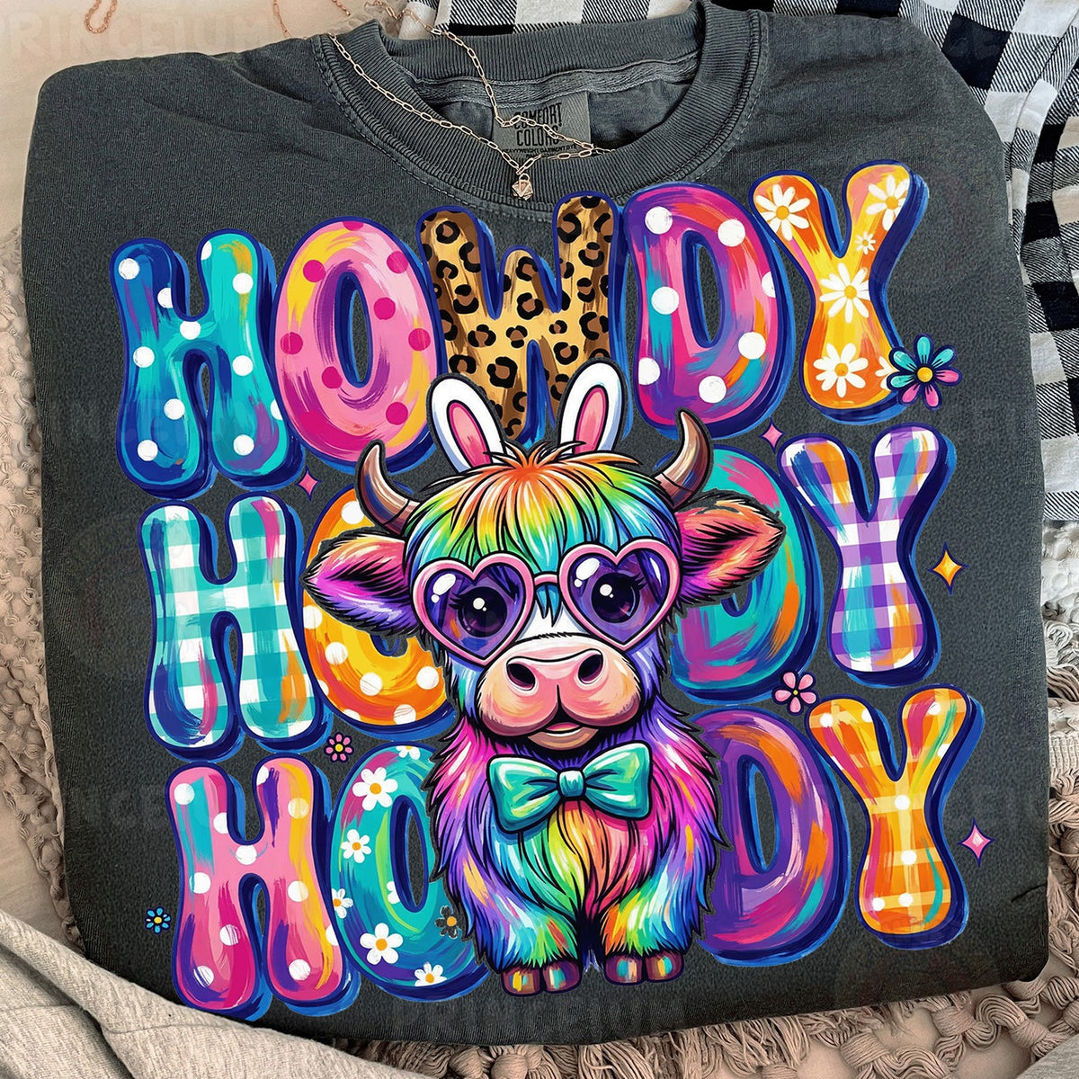 Howdy Easter Highland Cow