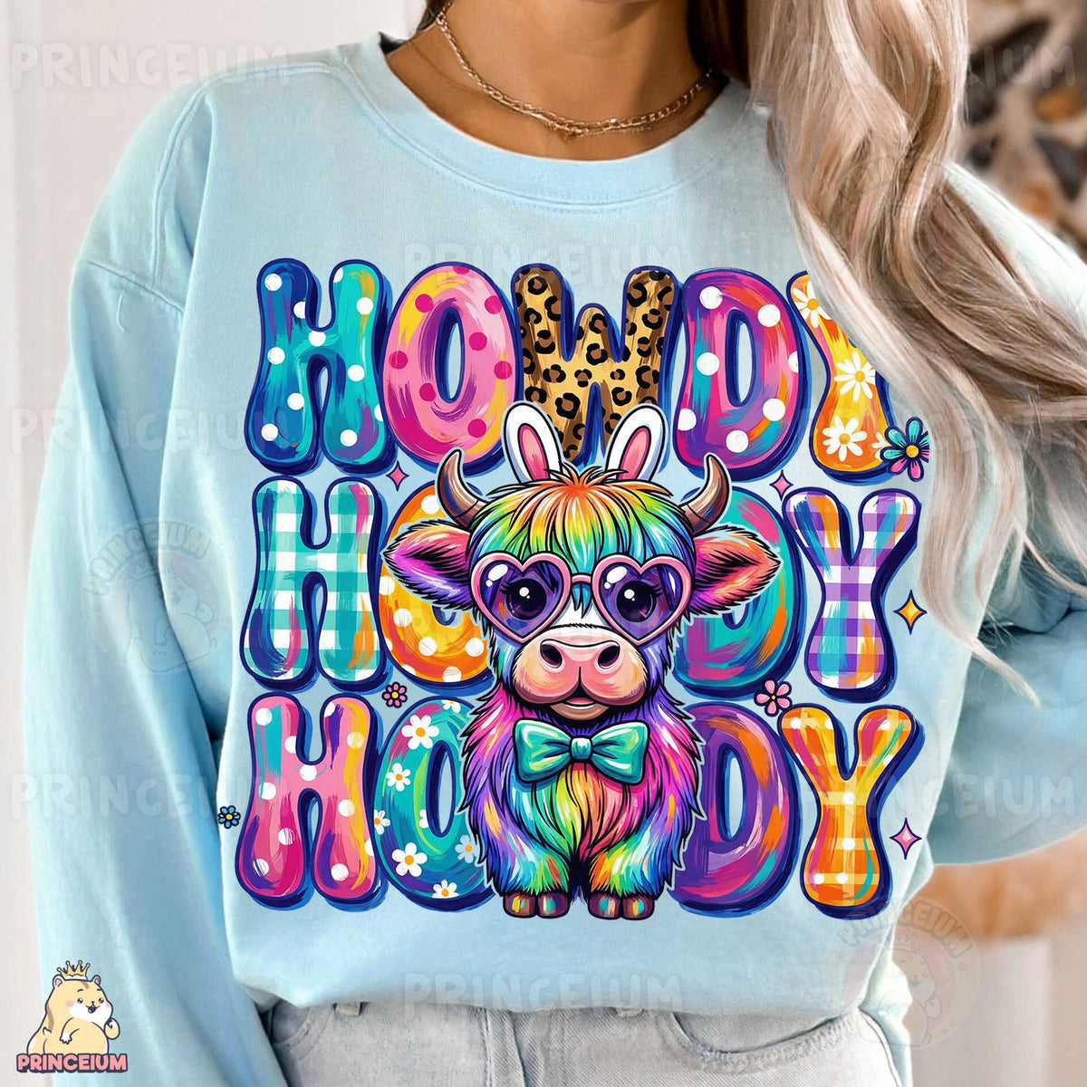 Howdy Easter Highland Cow