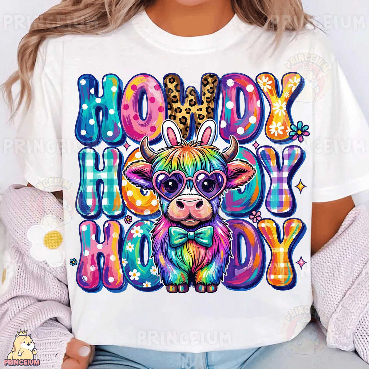 Howdy Easter Highland Cow