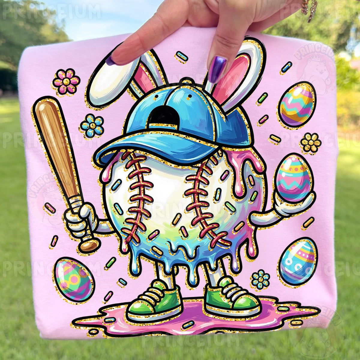Easter Bunny Baseball Drip