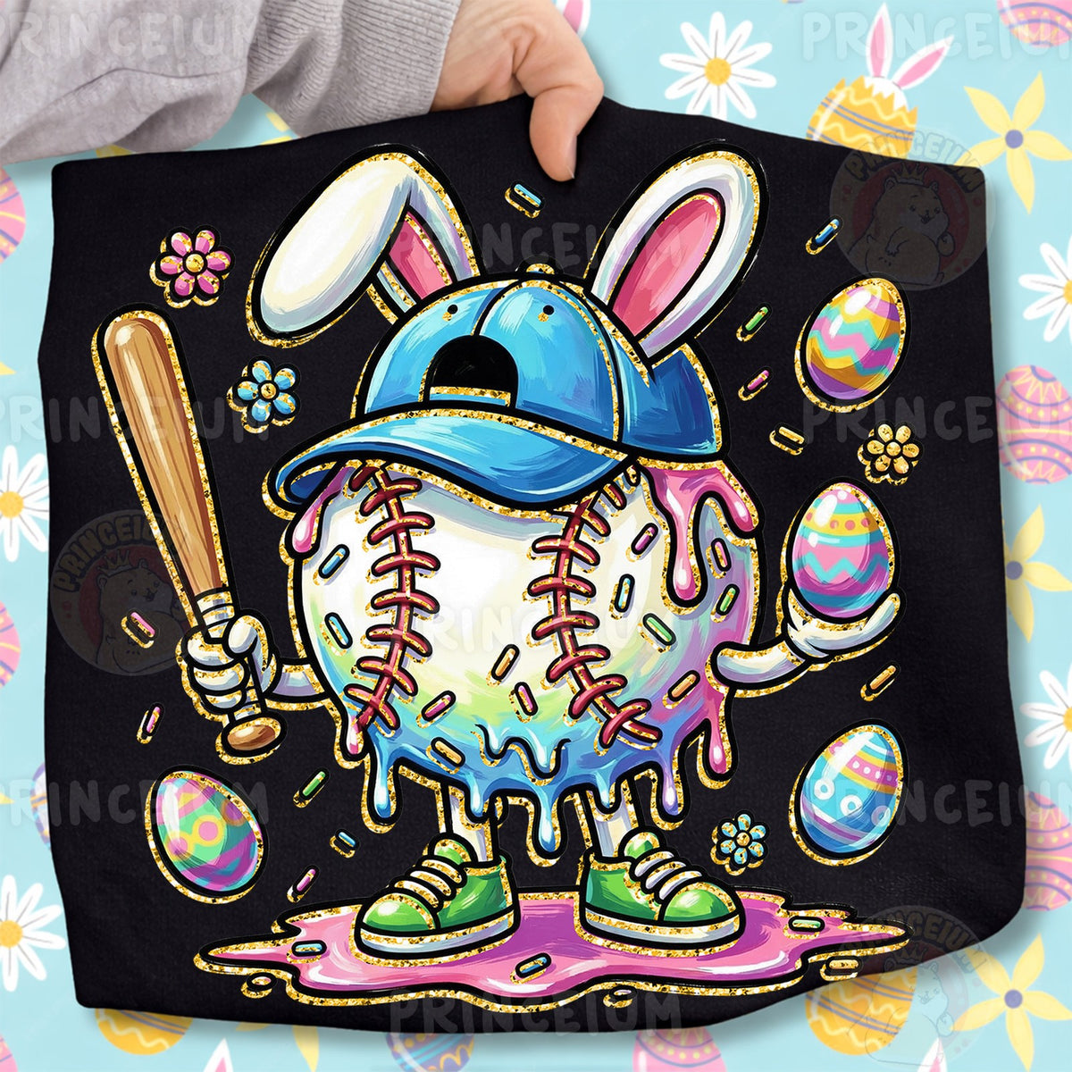 Easter Bunny Baseball Drip