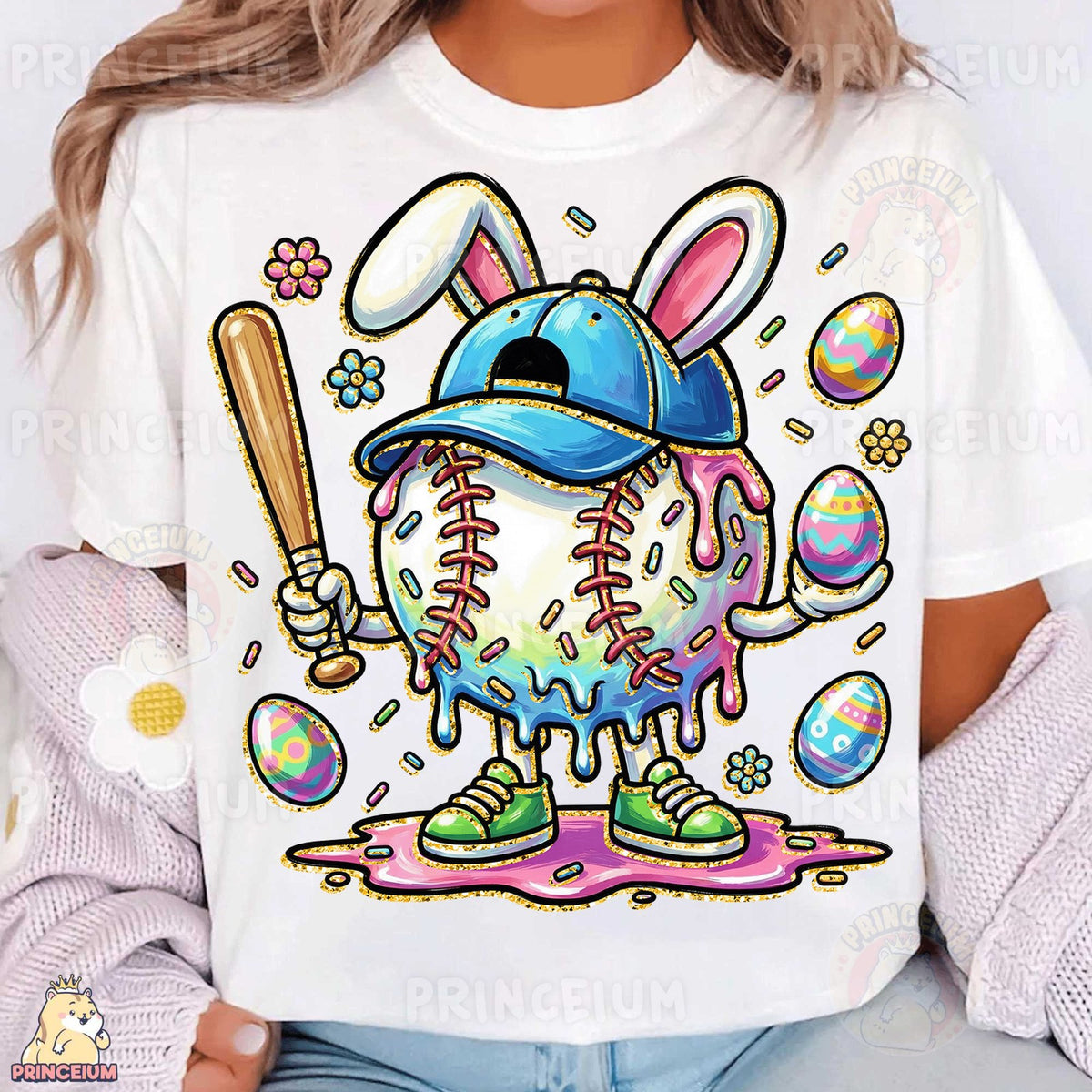 Easter Bunny Baseball Drip