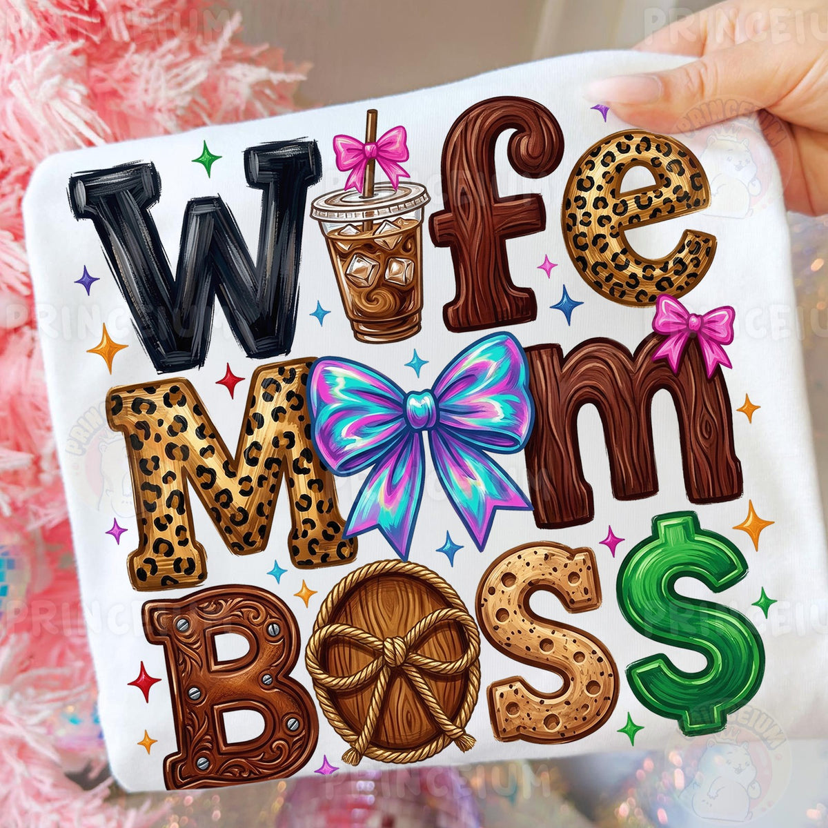 Wife Mom Boss Coffee Design