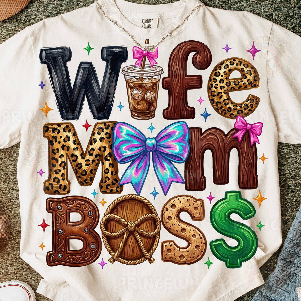 Wife Mom Boss Coffee Design
