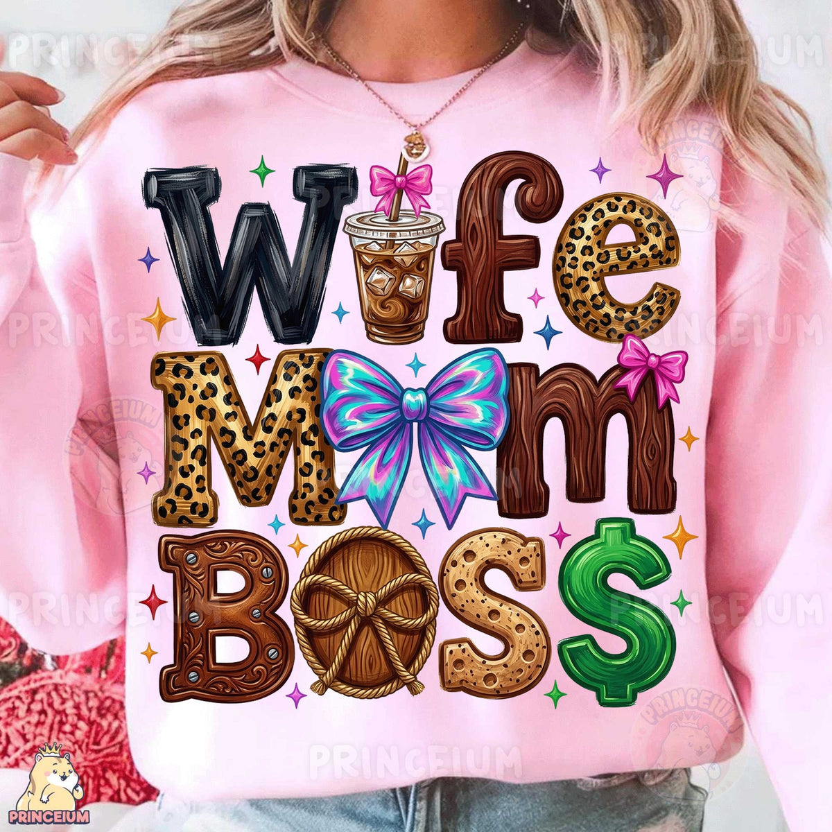 Wife Mom Boss Coffee Design