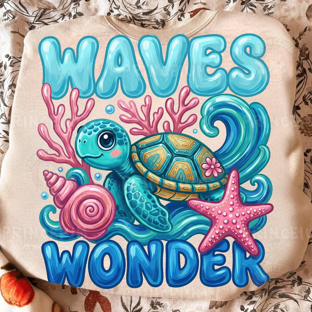 Waves Wonder Sea Turtle