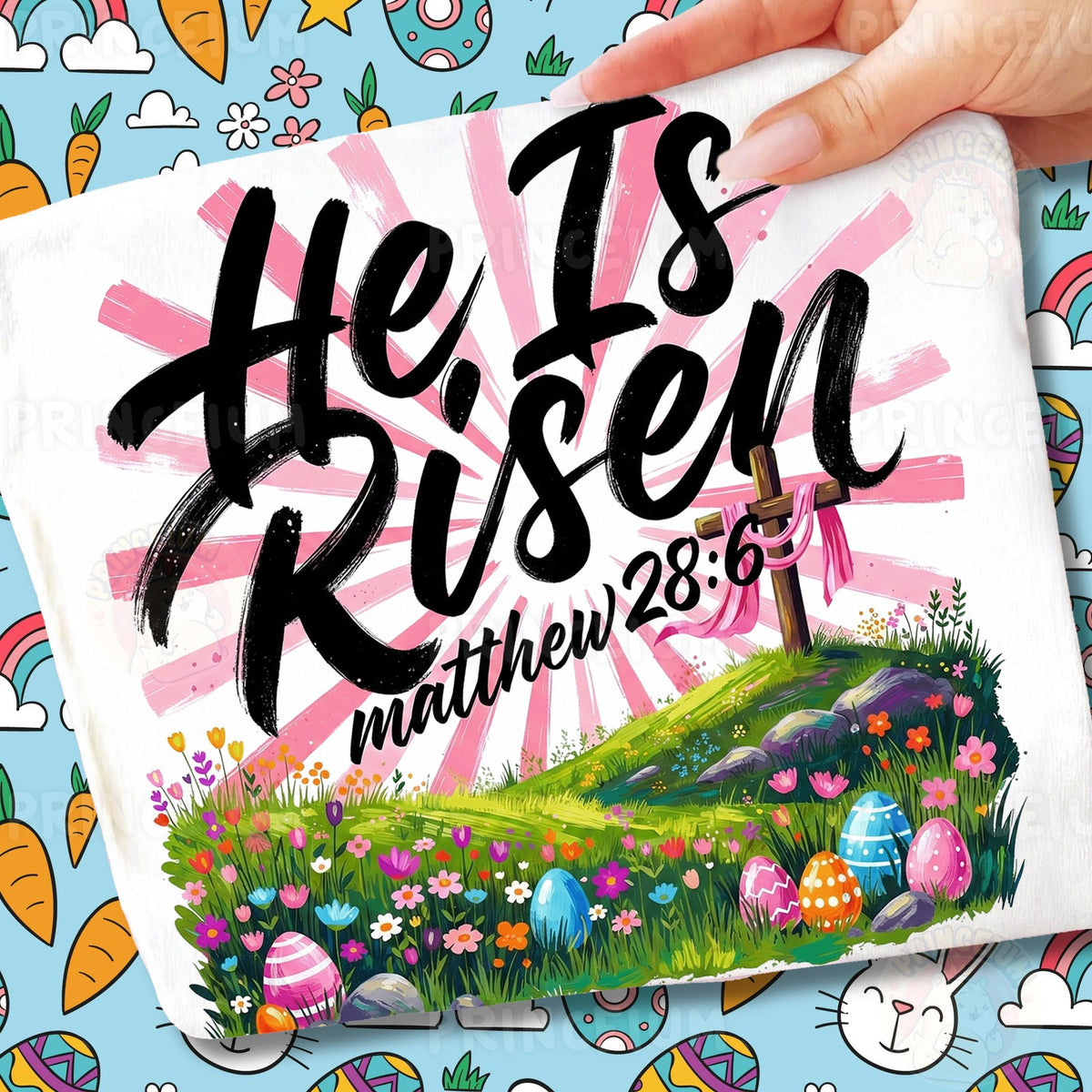 He Is Risen Easter Cross