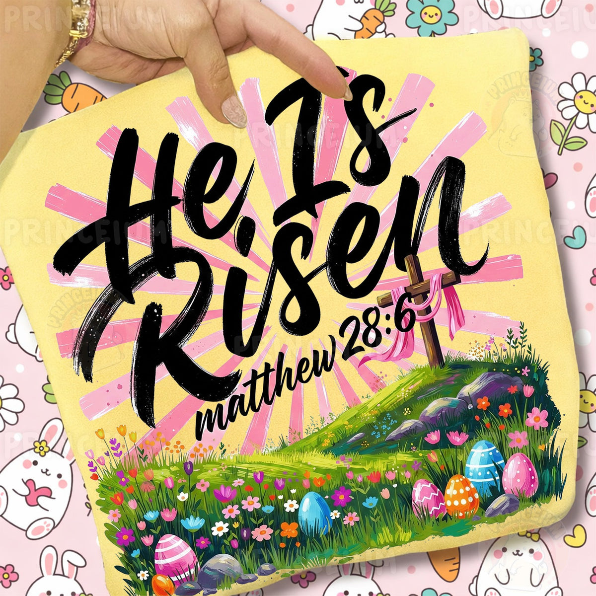 He Is Risen Easter Cross