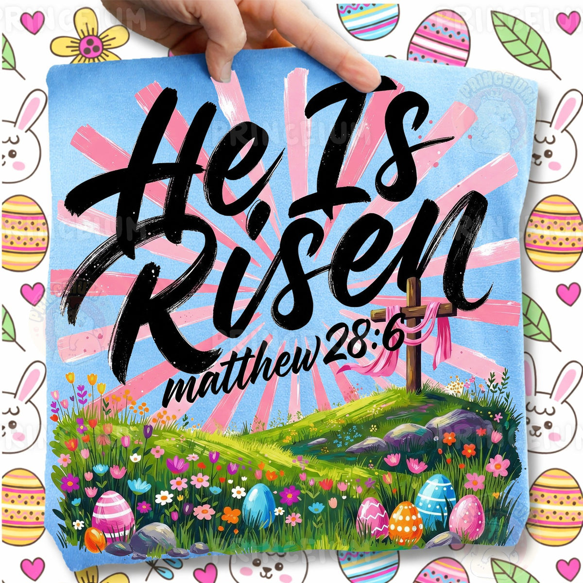 He Is Risen Easter Cross