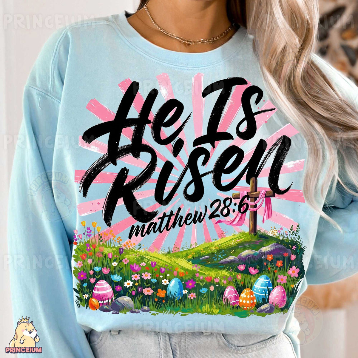 He Is Risen Easter Cross