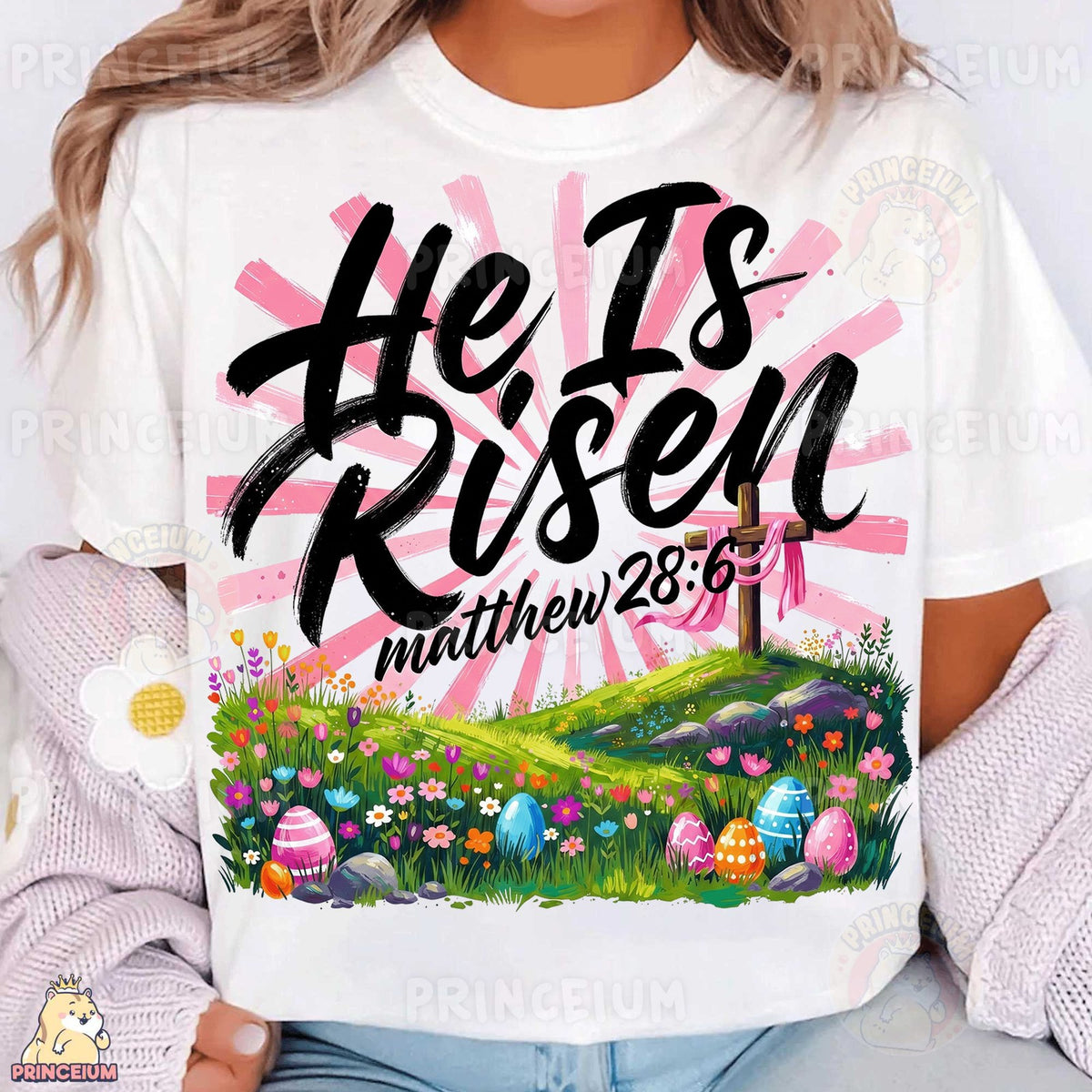 He Is Risen Easter Cross