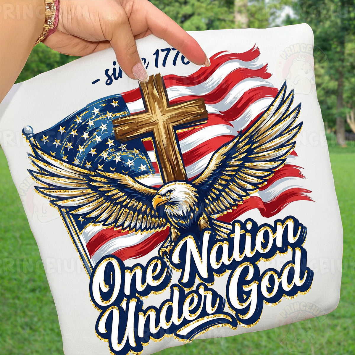 Patriotic Eagle One Nation Under God