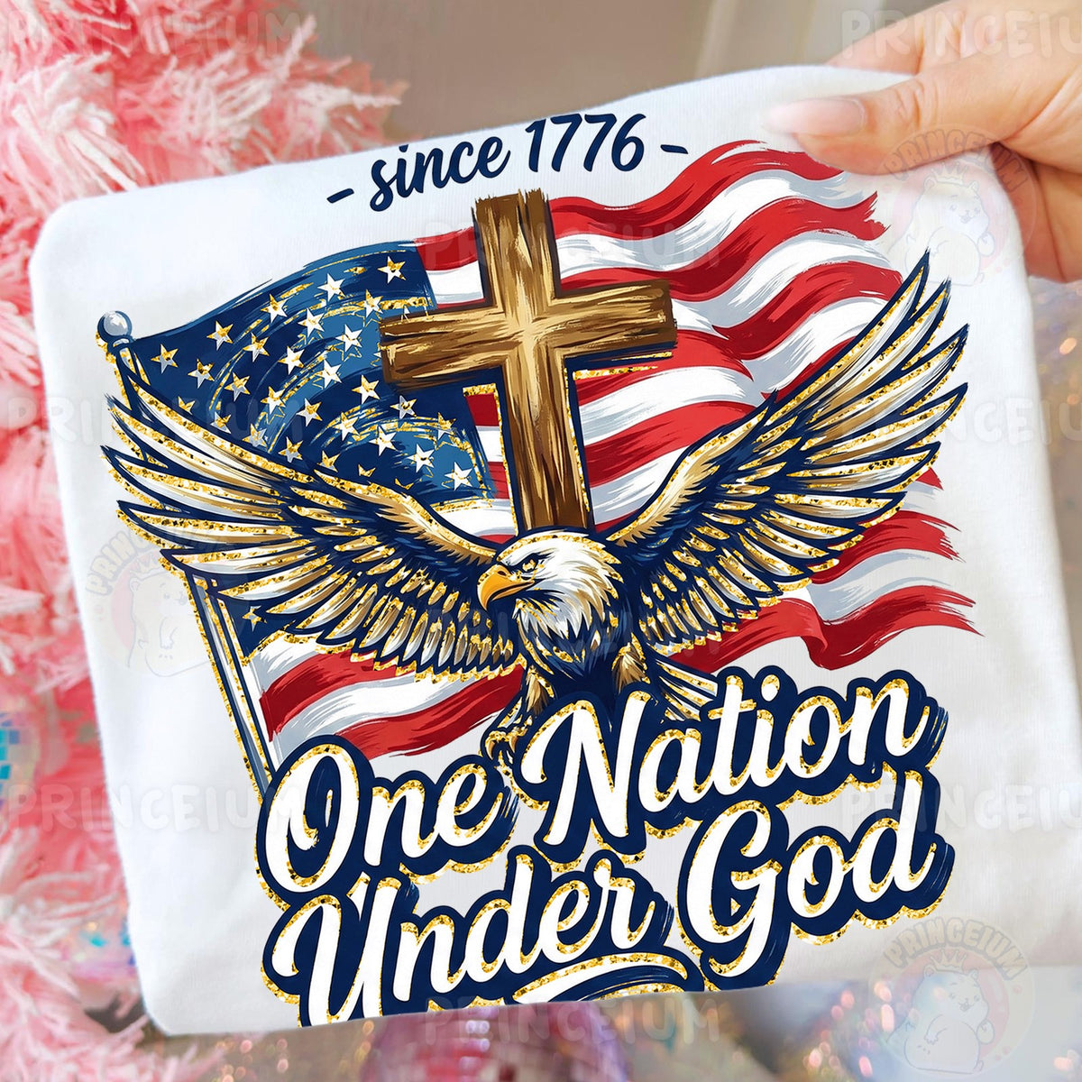 Patriotic Eagle One Nation Under God