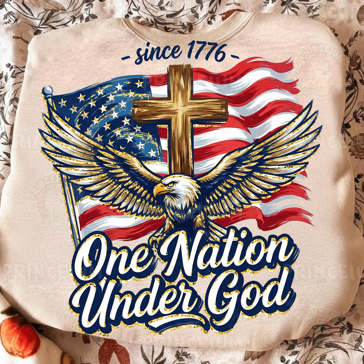 Patriotic Eagle One Nation Under God