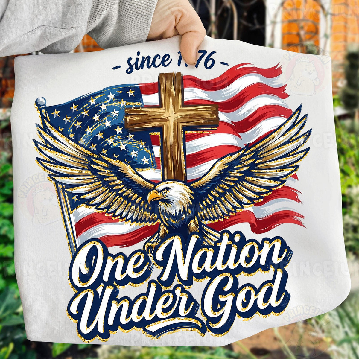 Patriotic Eagle One Nation Under God