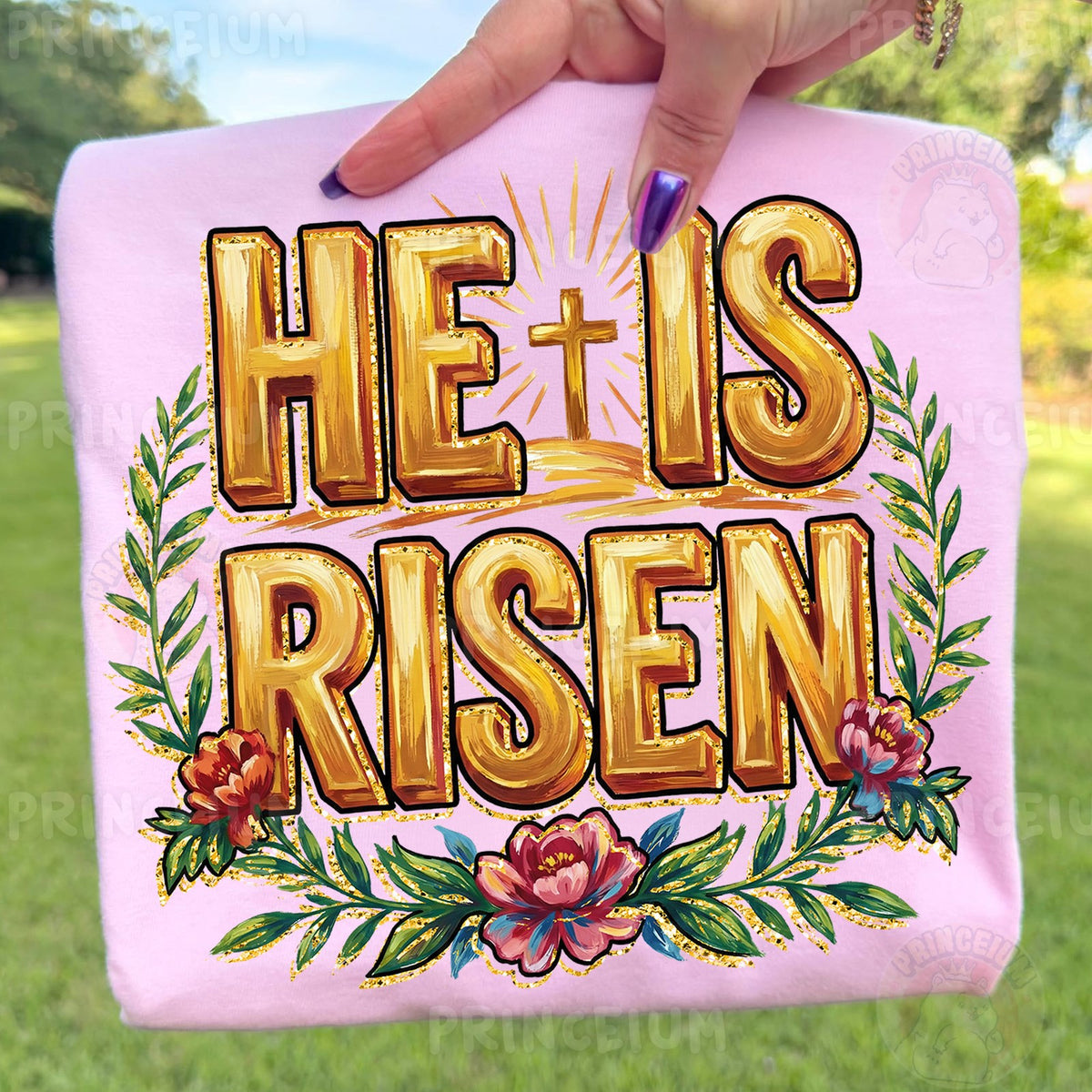 He Is Risen Easter Cross