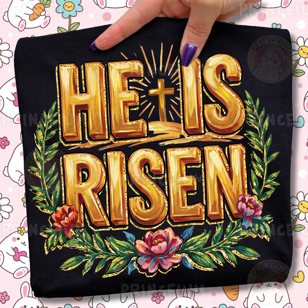 He Is Risen Easter Cross