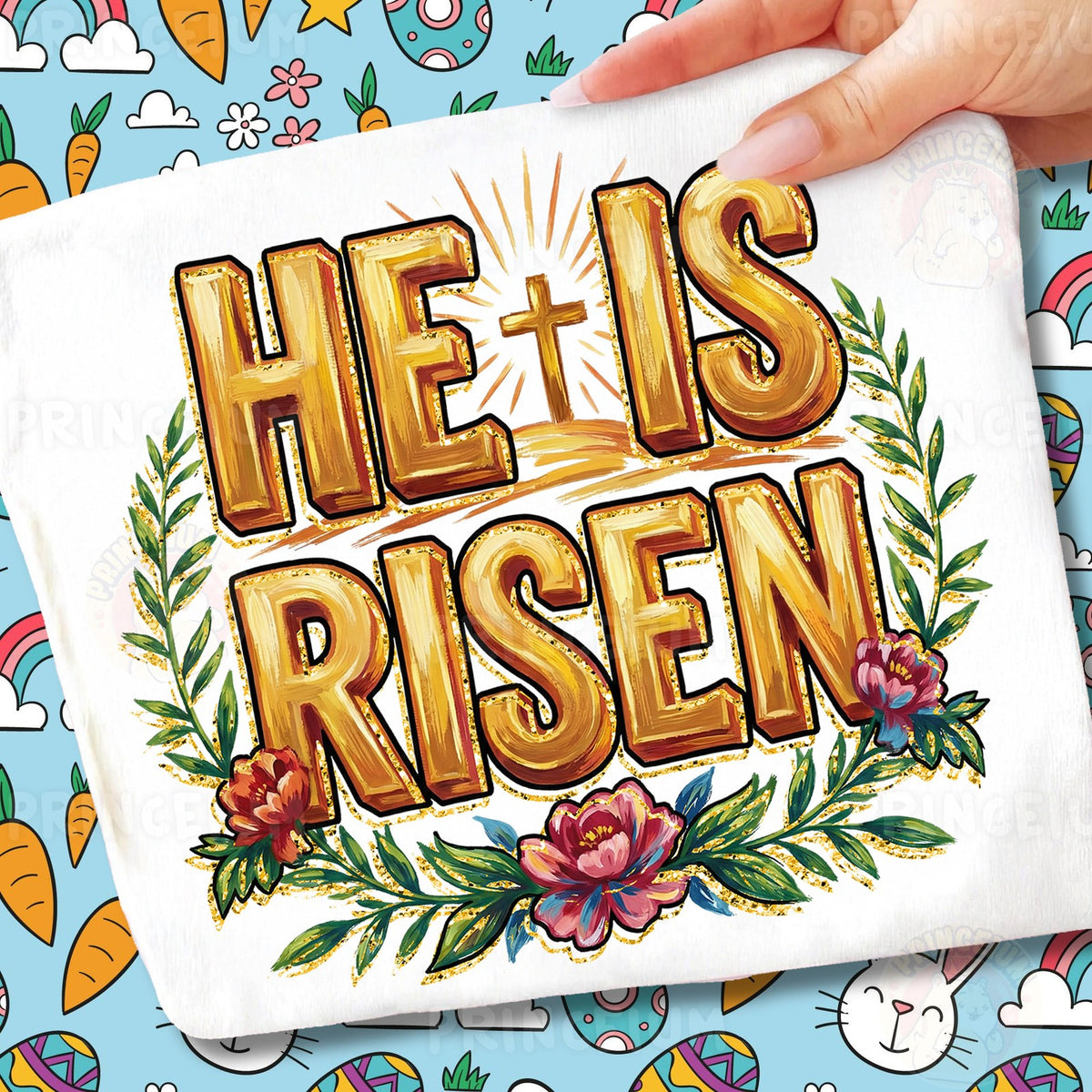 He Is Risen Easter Cross