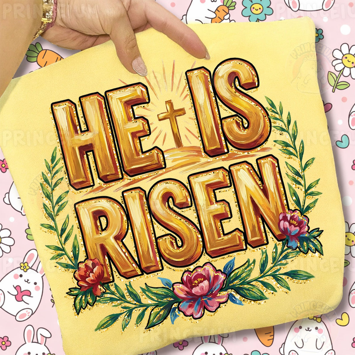 He Is Risen Easter Cross