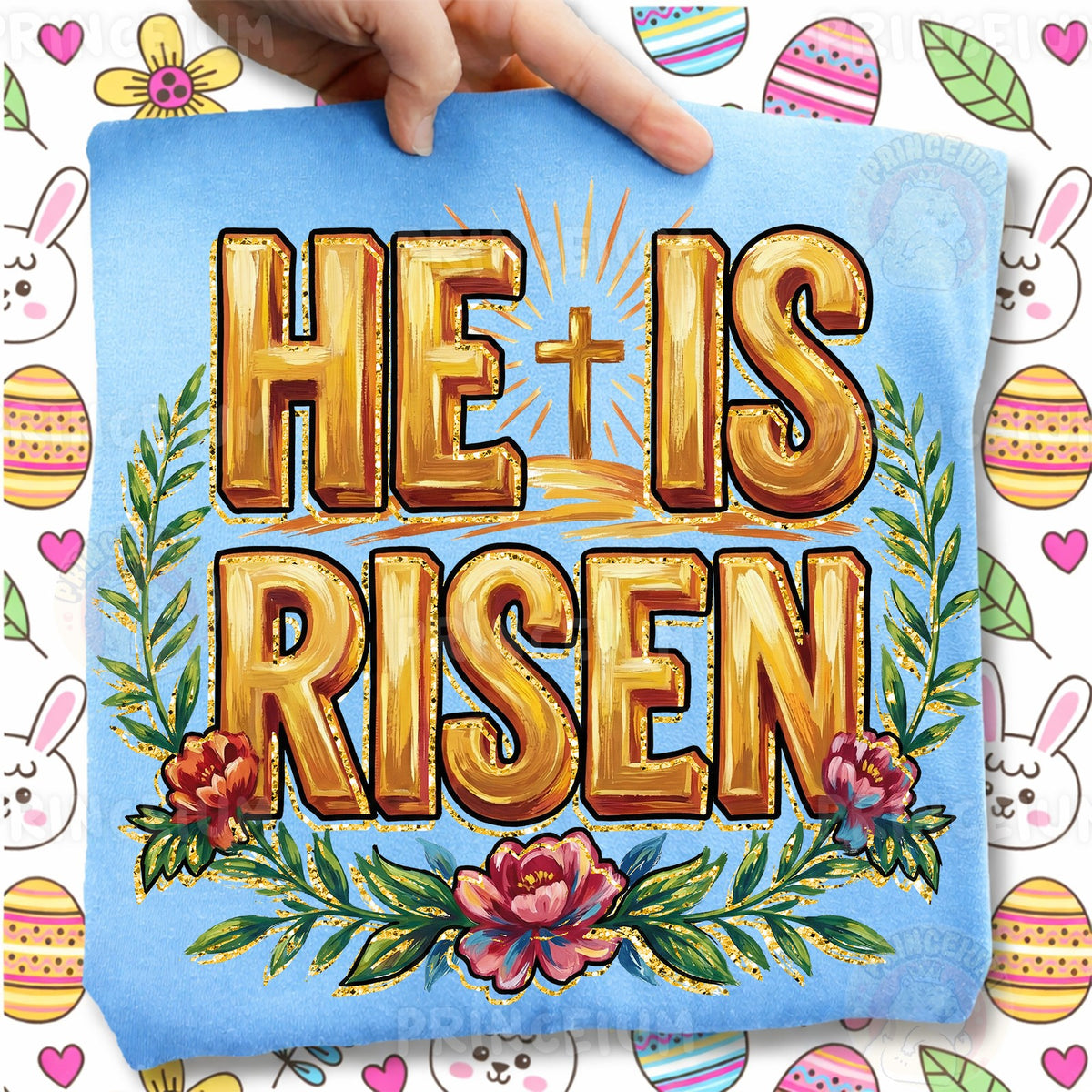 He Is Risen Easter Cross