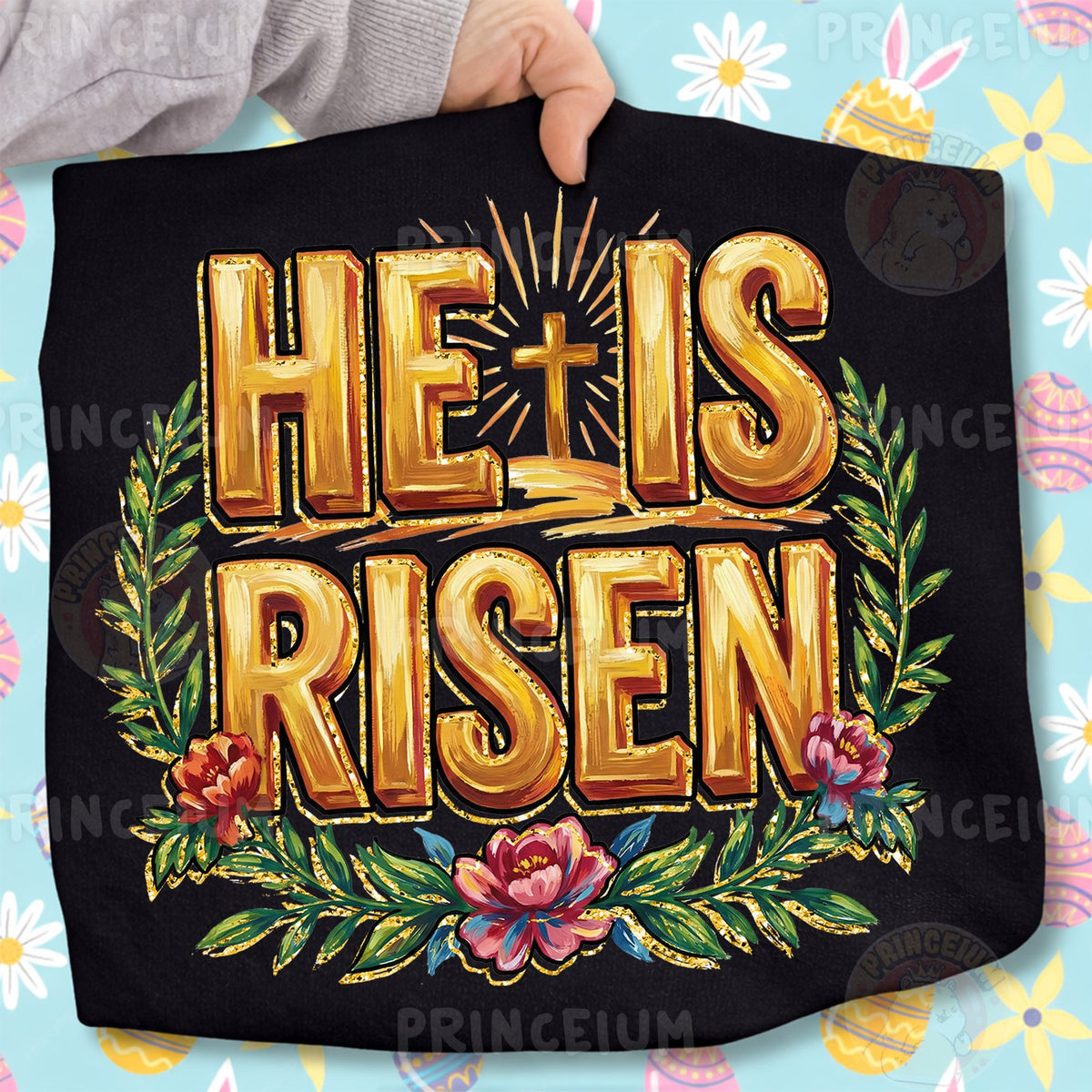 He Is Risen Easter Cross
