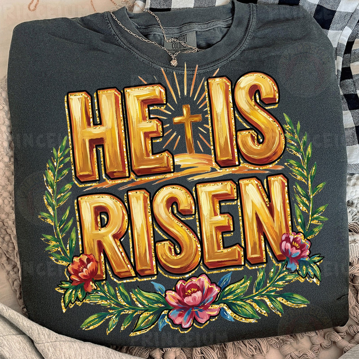 He Is Risen Easter Cross