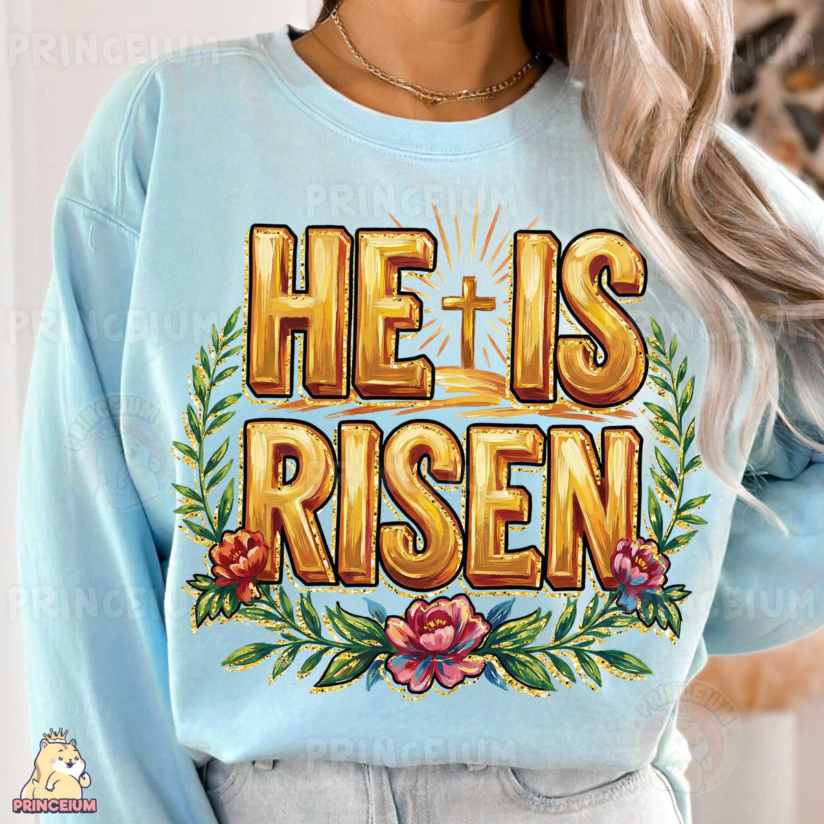He Is Risen Easter Cross