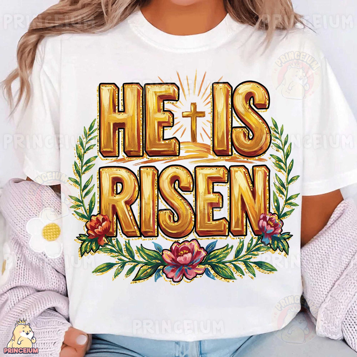 He Is Risen Easter Cross