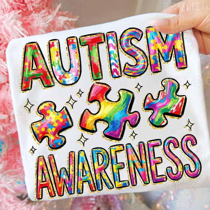 Autism Awareness Puzzle Pieces