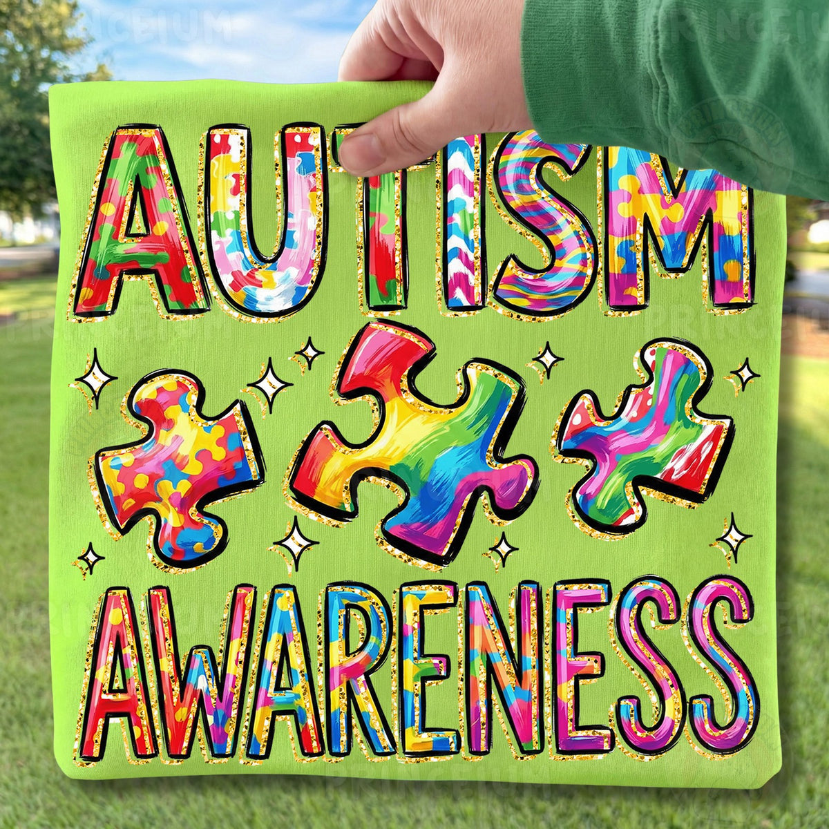 Autism Awareness Puzzle Pieces