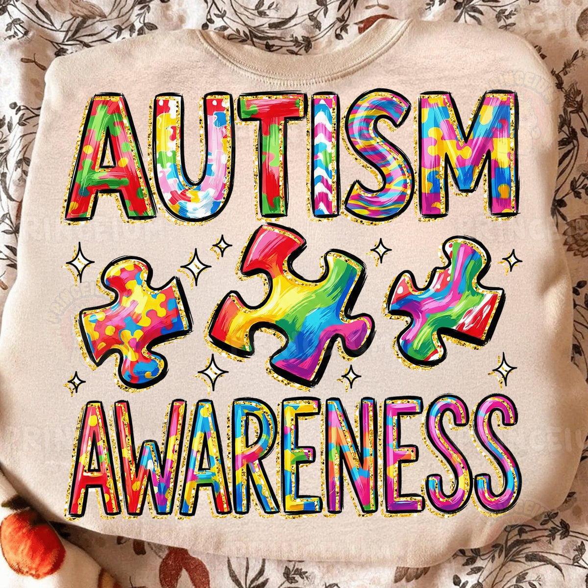 Autism Awareness Puzzle Pieces