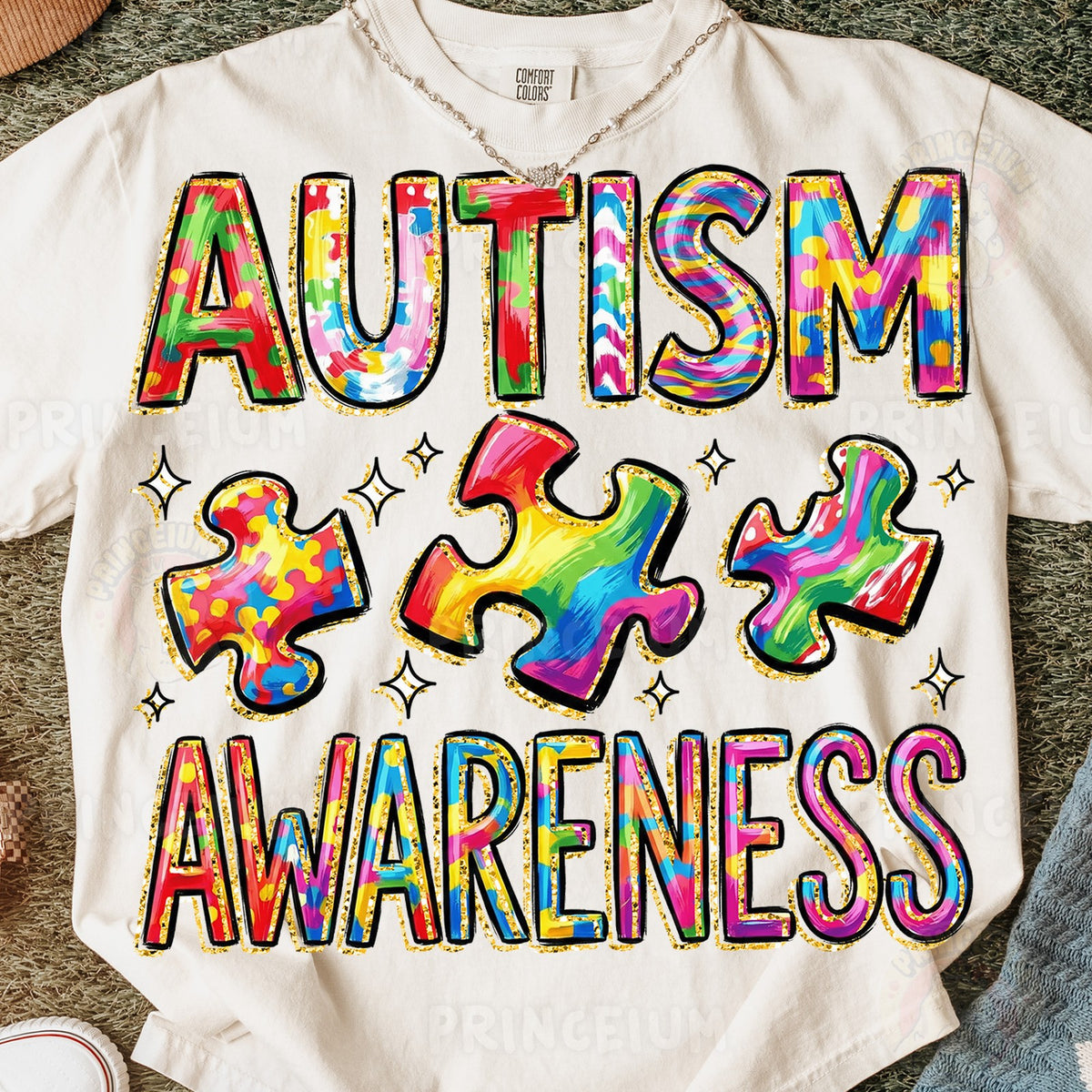 Autism Awareness Puzzle Pieces