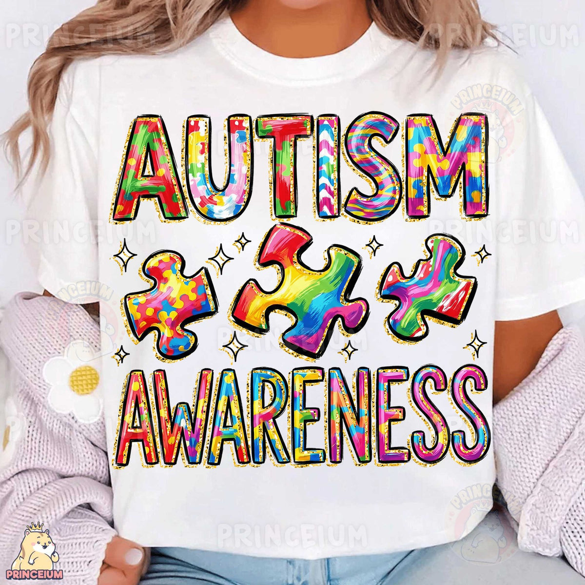 Autism Awareness Puzzle Pieces