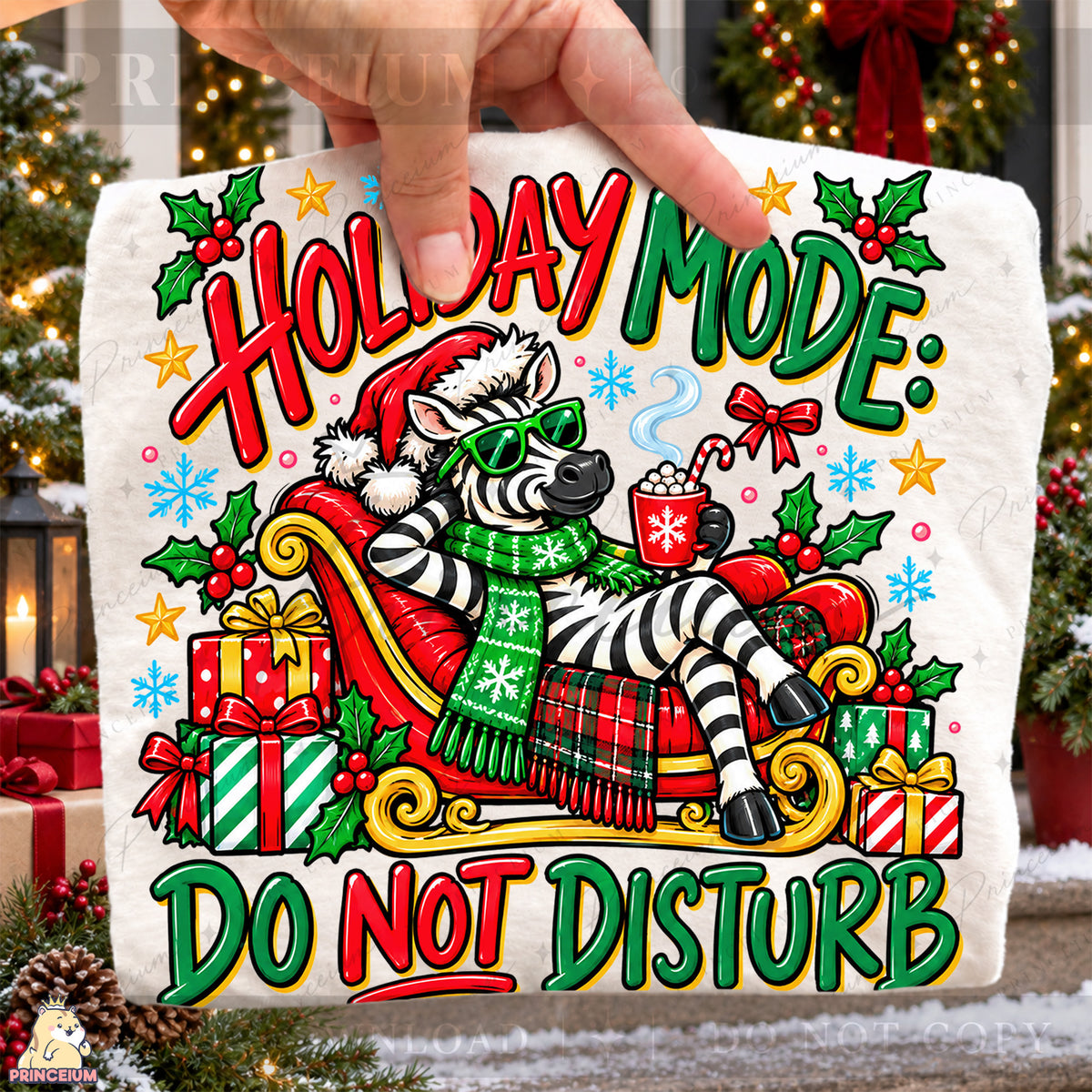 15+ Christmas PNG Bundle Colorful Hand Drawn Holiday Designs