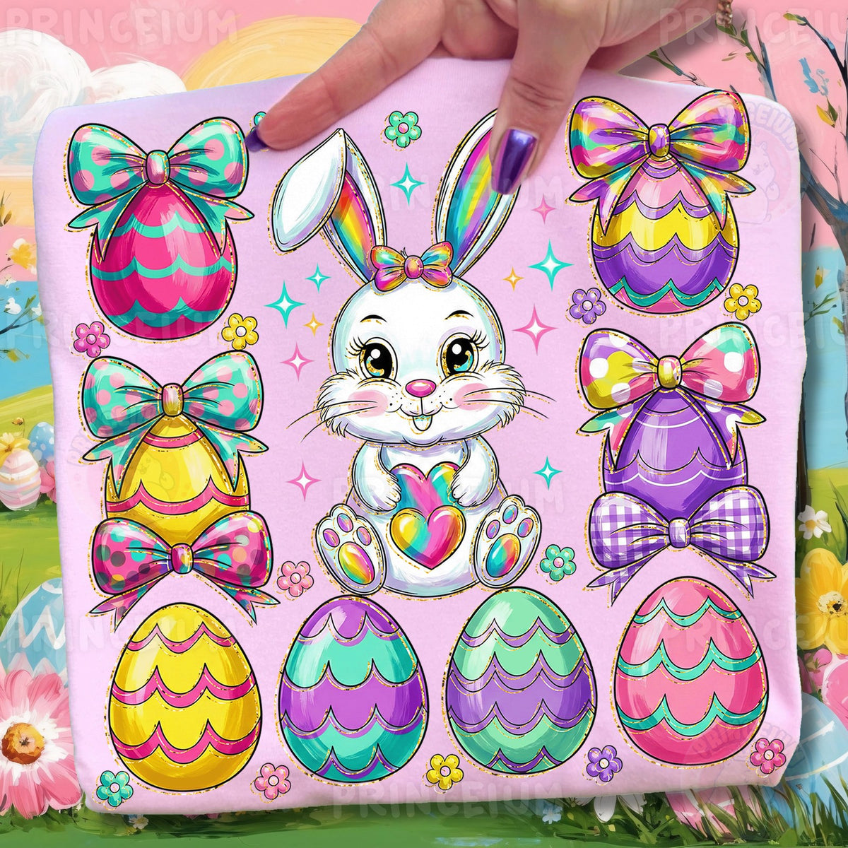 Rainbow Bunny Easter Eggs