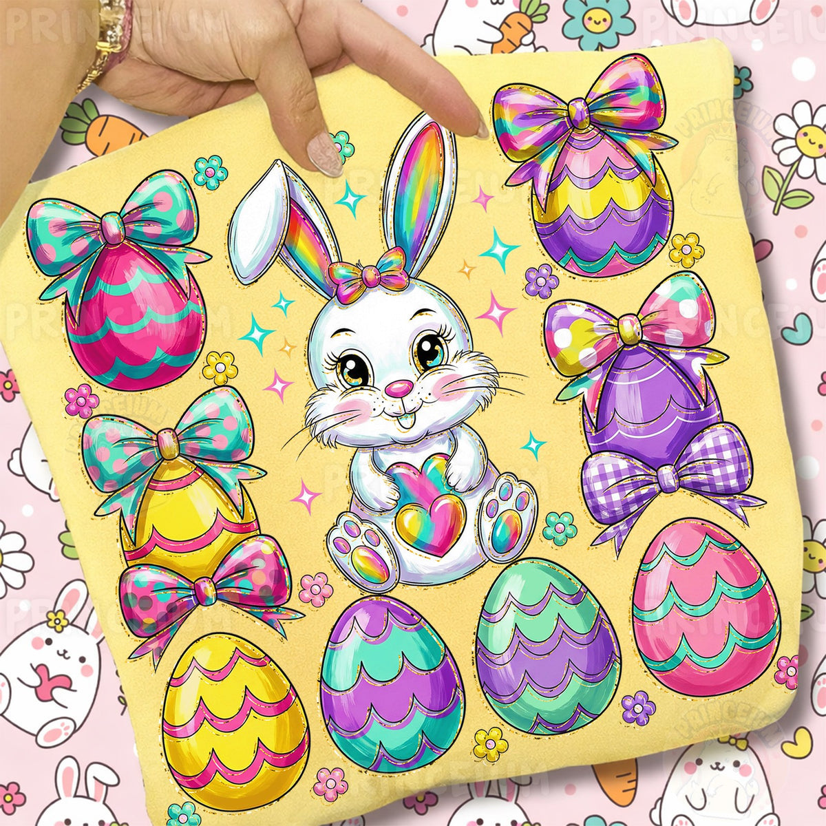 Rainbow Bunny Easter Eggs