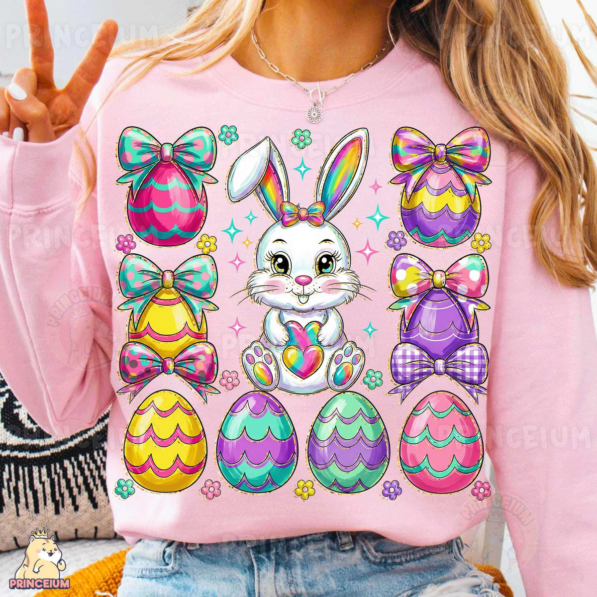 Rainbow Bunny Easter Eggs