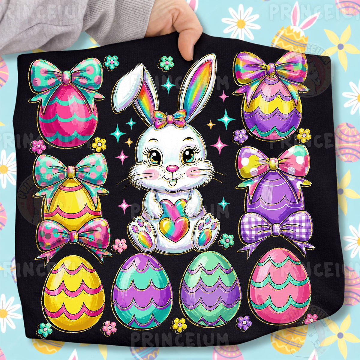 Rainbow Bunny Easter Eggs