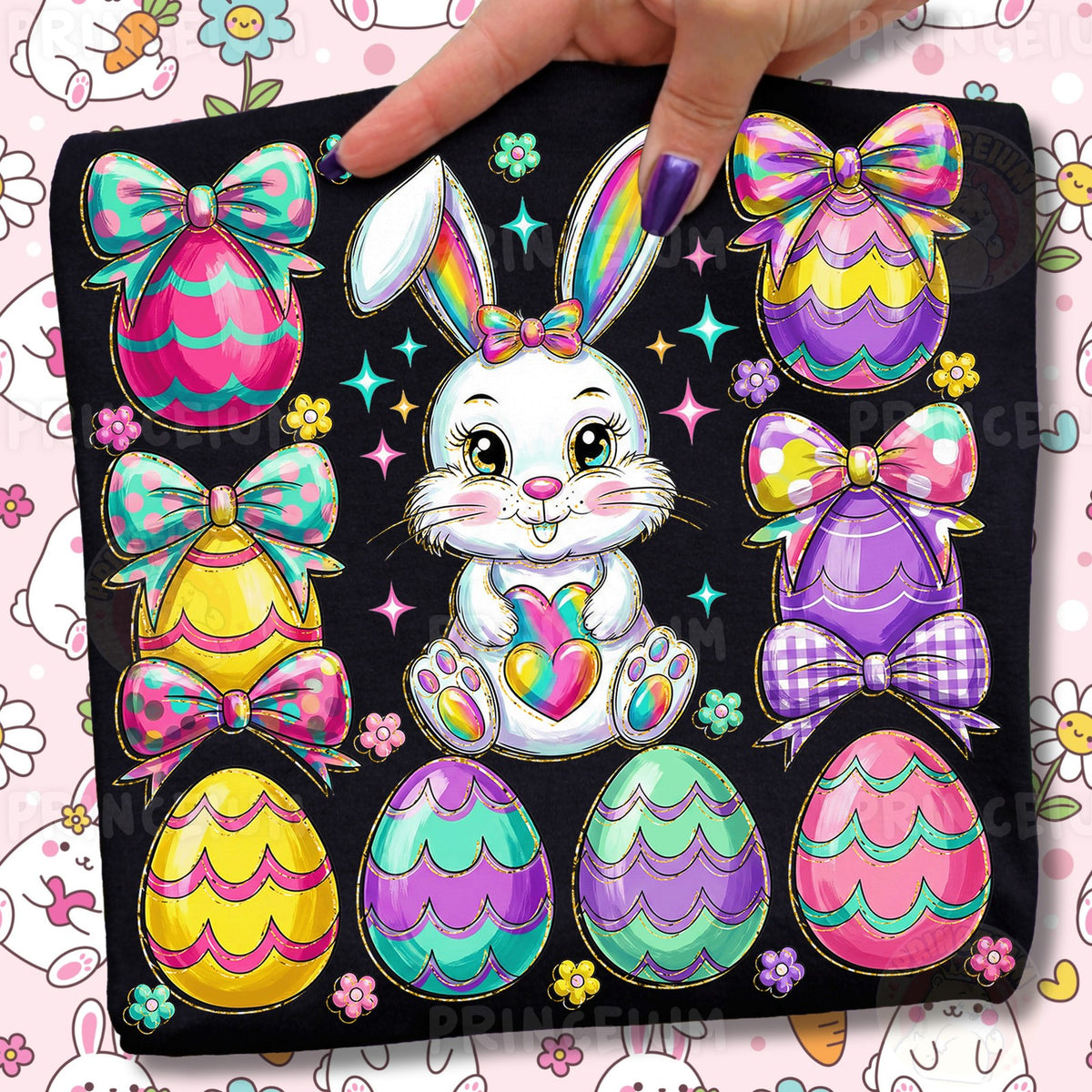 Rainbow Bunny Easter Eggs