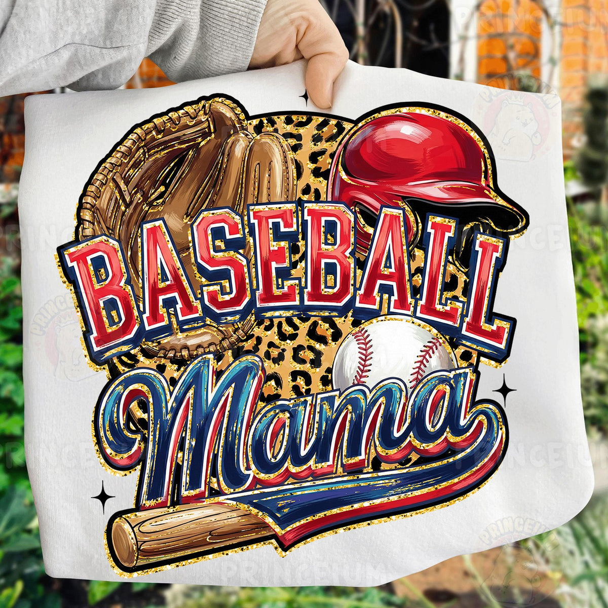 Leopard Baseball Mama